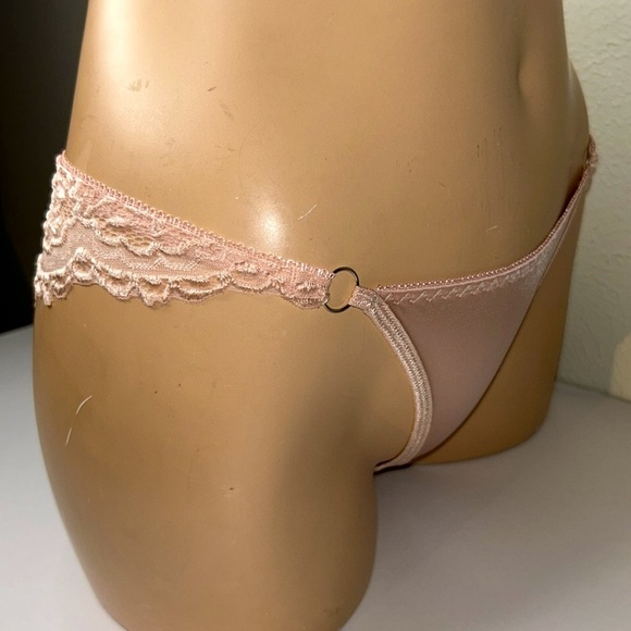 IZA Silky Liquid Satin & Lace Low Rise Bikini Cut Stretchy Smooth Panties NEW - Picture 7 of 13